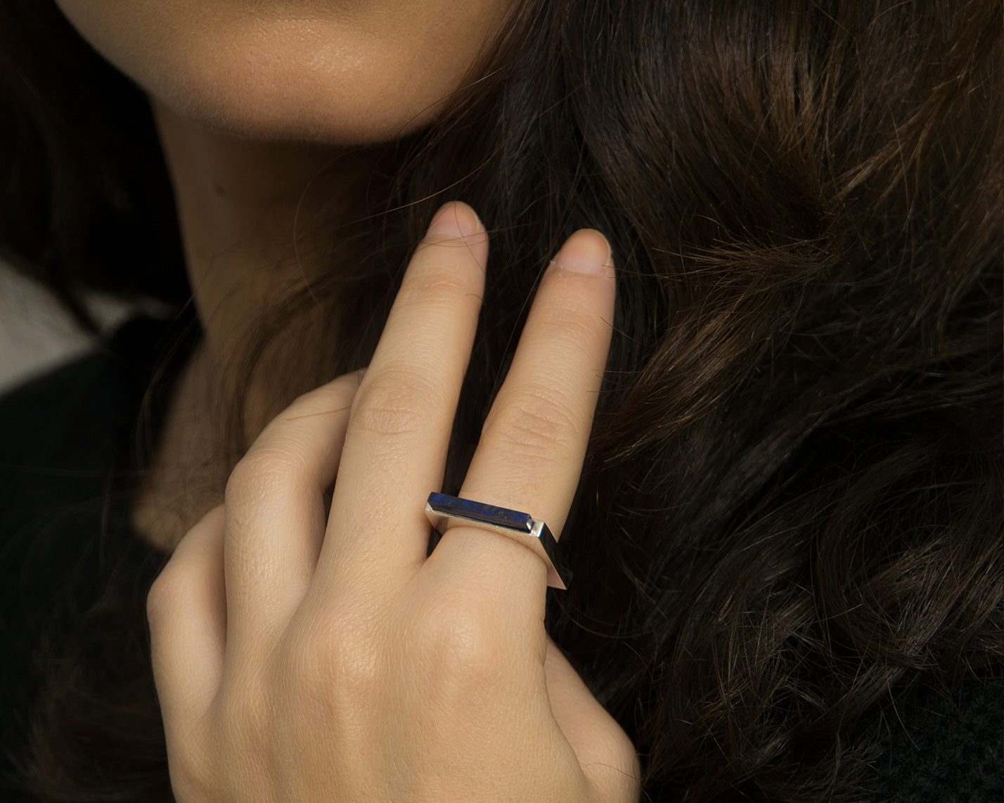 Quadrato Ring Silber