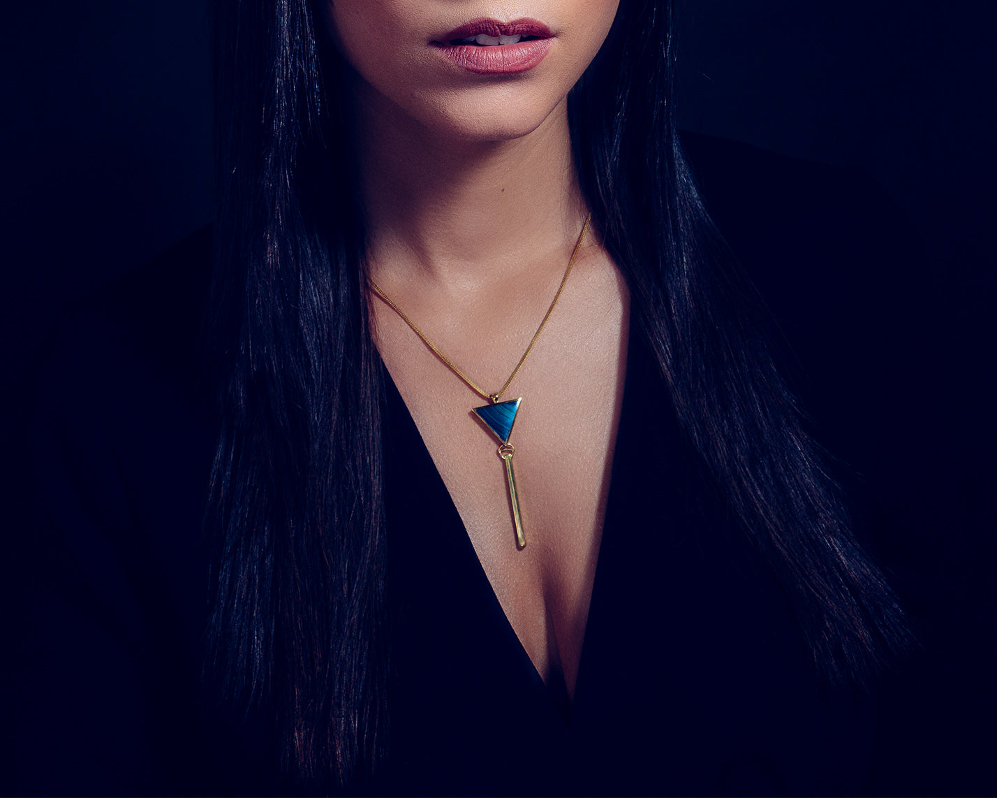 Triangolo Anhänger Gold