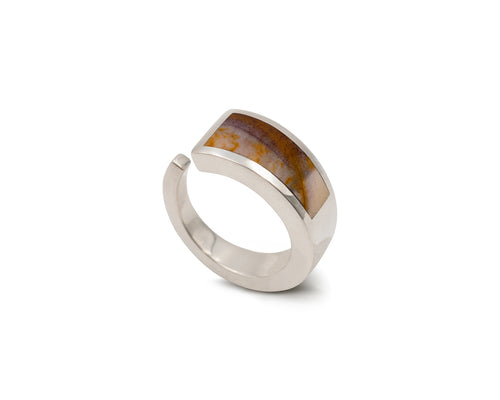 Jasper Ring Silver