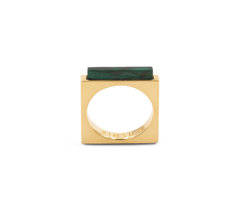 Quadrato Ring Gold