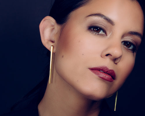 Scala Drop Earrings Gold